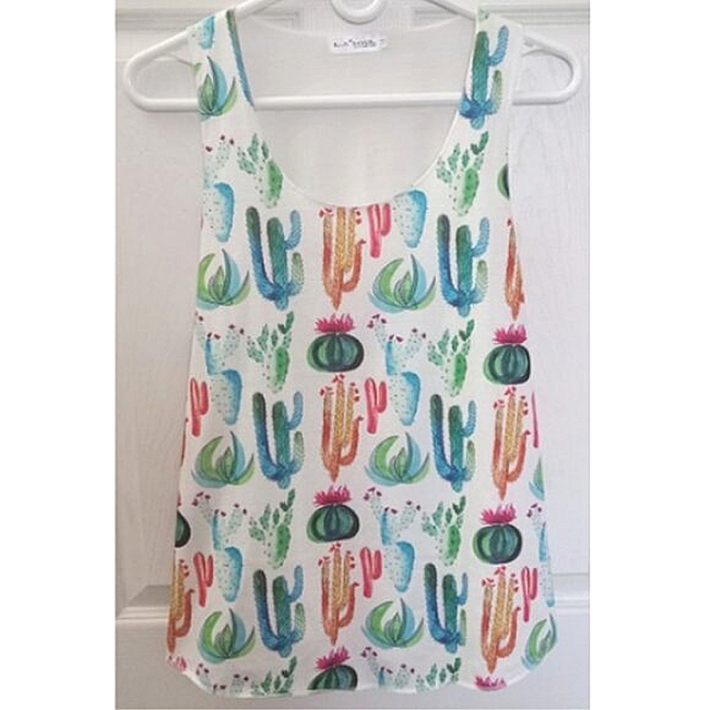 LA Soul Cactus Tank Top Sz M